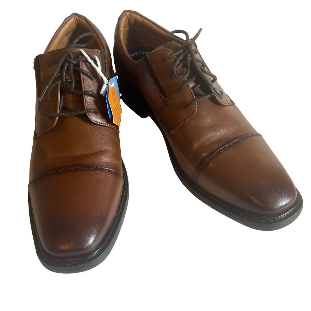 Nunn Bush Oxford Dress Shoes Men’s 11M Cognac Brown Comfort Gel Leather Business